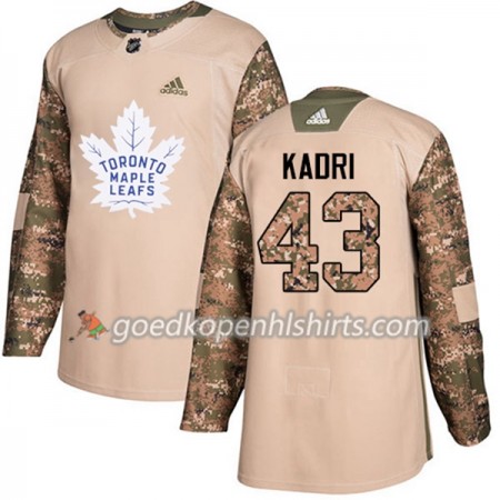 Toronto Maple Leafs Nazem Kadri 43 Adidas 2017-2018 Camo Veterans Day Practice Authentic Shirt - Mannen